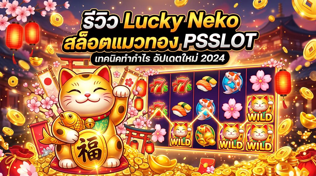 รีวิว Lucky Neko สล็อตแมวทอง PSSLOT เทคนิคทำกำไร อัปเดตใหม่