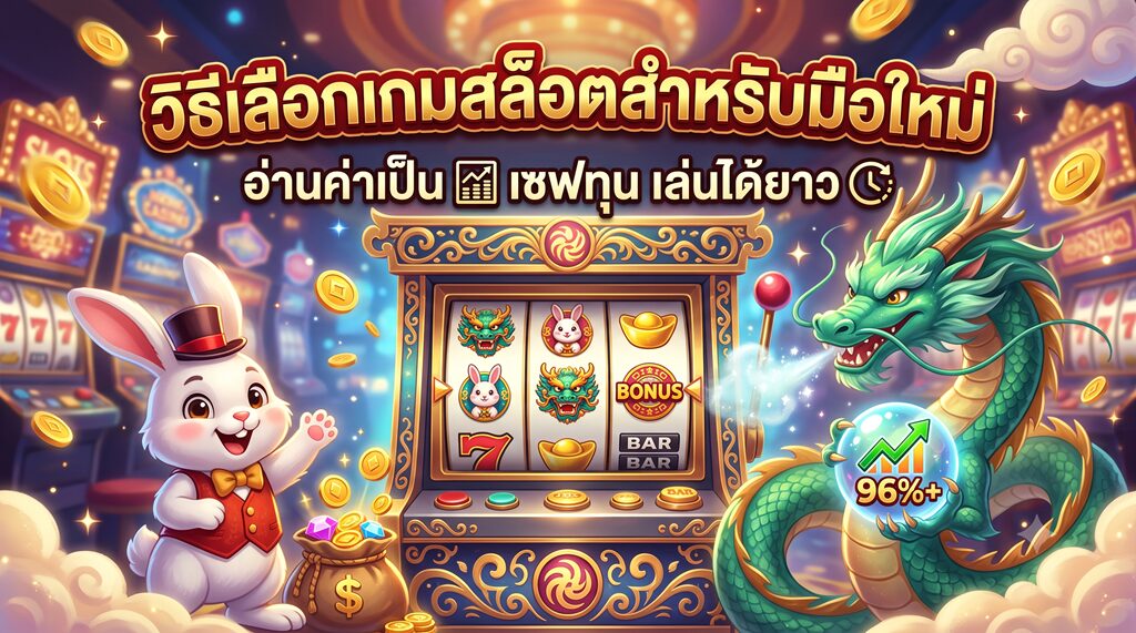 วิธีเลือกเกมสล็อตสำหรับมือใหม่ อ่านค่าเป็น เซฟทุน เล่นได้ยาว