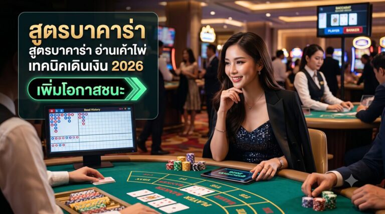 สูตรบาคาร่า อ่านเค้าไพ่ เทคนิคเดินเงิน 2026 เพิ่มโอกาสชนะ
